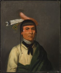 ノー・ティン（風）、オジブワ族の指導者 作： Henry Inman
