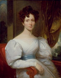 ファニー・ケンブル・バトラーの肖像（1809-93）（キャンバスに油彩）
