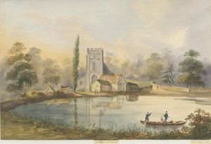 リッチフィールド-聖チャド教会：水彩画 作： Henry James Noyes