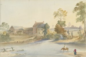 Seisdon Mill：水彩画、ND [1844]