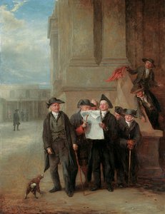 海軍諜報機関：グリニッジ年金受給者が時代のコピーを読む 作： Henry James Pidding