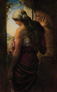 「開いたドア」、1922年。 作： Henry John Stock