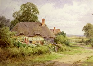 コテージシーン 作： Henry John Sylvester Stannard