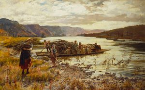 湖を渡る 作： Henry John Yeend King