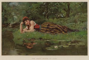 6月の葉っぱの月（クロモリソウ 作： Henry John Yeend King