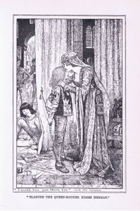 女王の母ブランシェがヘルマンにキスする、1912 作： Henry Justice Ford