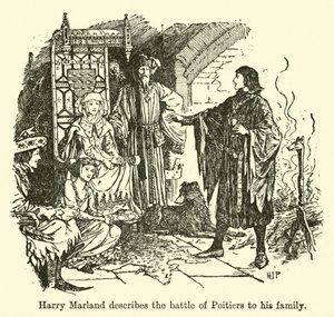 ハリーマーランドは彼の家族にポワチエの戦いについて説明します 作： Henry Justice Ford