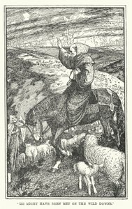 "He might have met on the wild downs" (litho) 作： Henry Justice Ford