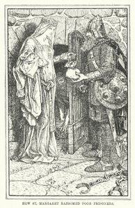 セント・マーガレットが貧しい囚人たちを救済した方法（リトグラフ 作： Henry Justice Ford