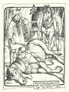 カーターはどのようにして馬を殺したのか（エングレービング 作： Henry Justice Ford
