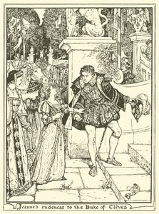 クリーブ公爵へのジャンヌの失礼 作： Henry Justice Ford