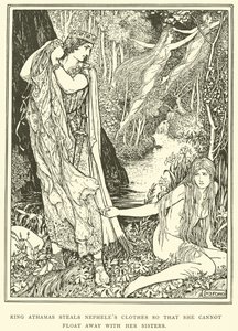 アサマ王は姉妹と一緒に浮くことができないように甥の服を盗みます 作： Henry Justice Ford