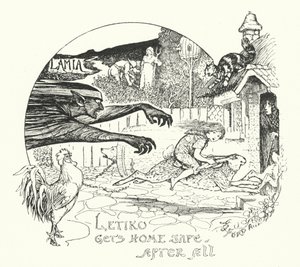 無事に帰ってきたレティコ（彫刻 作： Henry Justice Ford