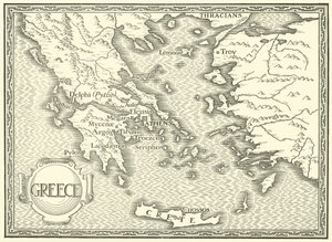 ギリシャの地図 作： Henry Justice Ford