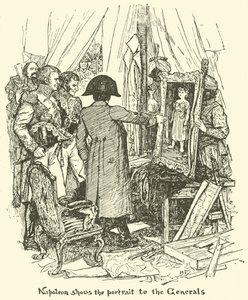 ナポレオンは将軍に肖像画を示します 作： Henry Justice Ford