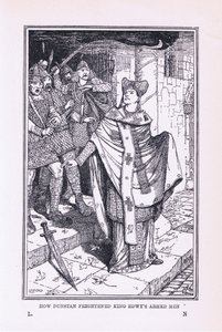 セントダンスタンは1912年にエドワーズ王の武装した男性を怖がらせた 作： Henry Justice Ford