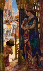 王と女王はペットが戻ってきて喜ぶ 作： Henry Justice Ford