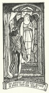 彼女の顔の悲しさは、彼の心の中を通り抜けていくようだった（彫刻 作： Henry Justice Ford