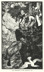 シャトー・ディフの墓所（リトグラフ 作： Henry Justice Ford