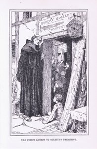 司祭はコレットの説教、1912年に耳を傾けます 作： Henry Justice Ford