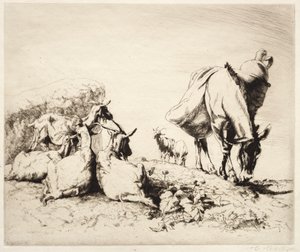 スペインの道端 作： Henry Keller