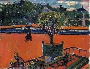 リュクサンブール公園にて、1910～1912年。 作： Henry Lyman Saÿen