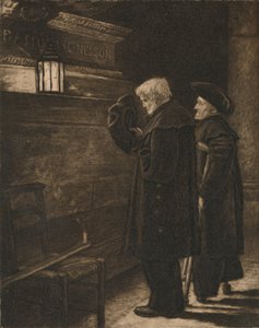 「ネルソンの墓のグリニッジの年金受給者」、c1868、1896