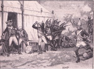 Hochkirch AD 1758でのFrederickのサプライズ 作： Henry Marriott Paget