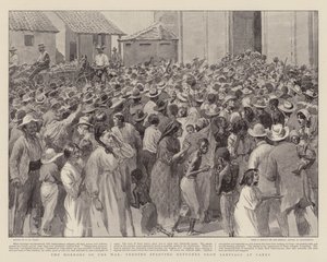 戦争の恐怖、カニーでサンティアゴから飢えた難民を養う 作： Henry Marriott Paget
