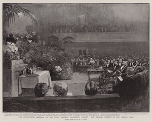 王立アマチュア管弦楽協会の25歳の誕生日、クイーンズホールでの喫煙コンサート 作： Henry Marriott Paget