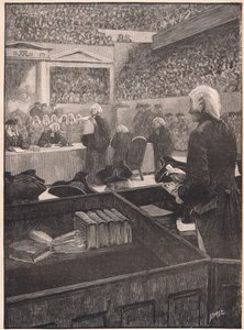 ウォーレンヘイスティングスAD 1788の裁判 作： Henry Marriott Paget