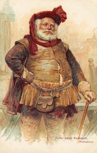 ウィリアム・シェイクスピアのコミカルなキャラクター、ジョン・ファルスタッフ卿（印刷物） 作： Henry Marriott Paget