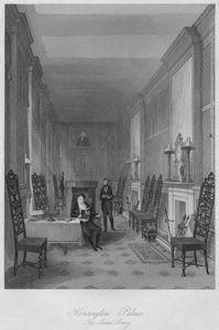 ケンジントン宮殿。サセックス図書館、c1841 作： Henry Melville