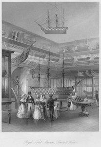 王立海軍博物館、サマセットハウス、c1841 作： Henry Melville