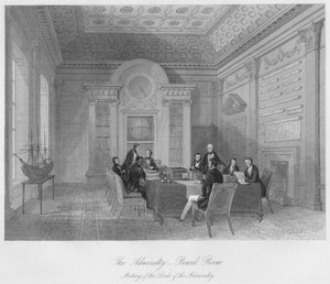 アドミラルティ。 -ボードルーム、c1841 作： Henry Melville