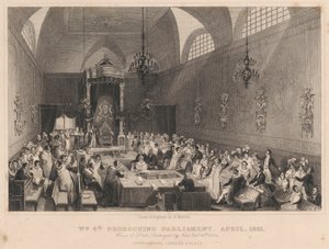 1831 年 4 月、ウィリアム 4 世の国会の閉会。 作： Henry Melville