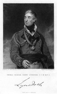 スコットランドの政治家兼兵士、1831年、最初の男爵リネドック、トーマスグラハム 作： Henry Meyer