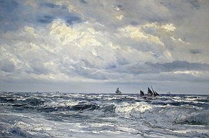 海を眺める 作： Henry Moore