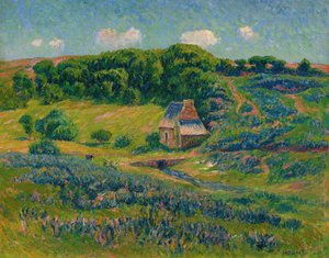 ブルトンの田園地帯にある農場。 作： Henry Moret