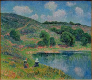 ポンアベン近郊のサンギノールのヒース 作： Henry Moret