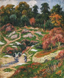 フィニステーレのドエランでのランドリー。 Le Levoir a Doelan、Finishere、 作： Henry Moret