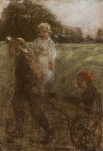 バローの子供たち（パステル） 作： Henry Muhrmann