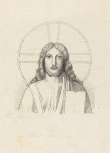 アリンギの「ローマの地下」より、救世主の頭 作： Henry Noel Humphreys after John Flaxman