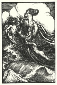 マシュー・アーノルドの詩。The Forsaken Merman」（版画 作： Henry Ospovat