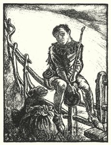 シェイクスピアの歌。"A merry heart goes all the day, You sad, tires in mile-a" (litho) 作： Henry Ospovat
