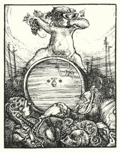 シェイクスピアの歌。"In thy vats our cares be drown