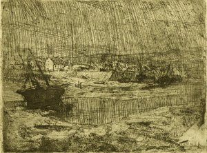 ブルターニュ、転覆した漁船 作： Henry Ossawa Tanner