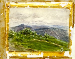 山の風景、ハイランド、ノースカロライナ州、1889 年。 作： Henry Ossawa Tanner