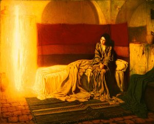 受胎告知、1898 作： Henry Ossawa Tanner