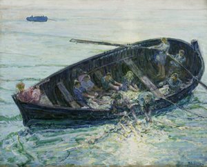 奇跡の魚の群れ、c.1913-14 作： Henry Ossawa Tanner